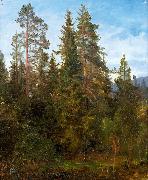 Anders Askevold Skogsstudie fra Eide Germany oil painting artist